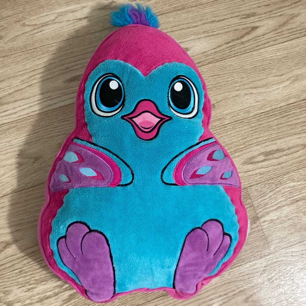 Hatchimals Penguala Plush Pillow Kids OS Pink Blue Character Decor